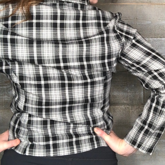 St Marteen vintage 90s plaid gingham zip up light jacket - Picture 3 of 5